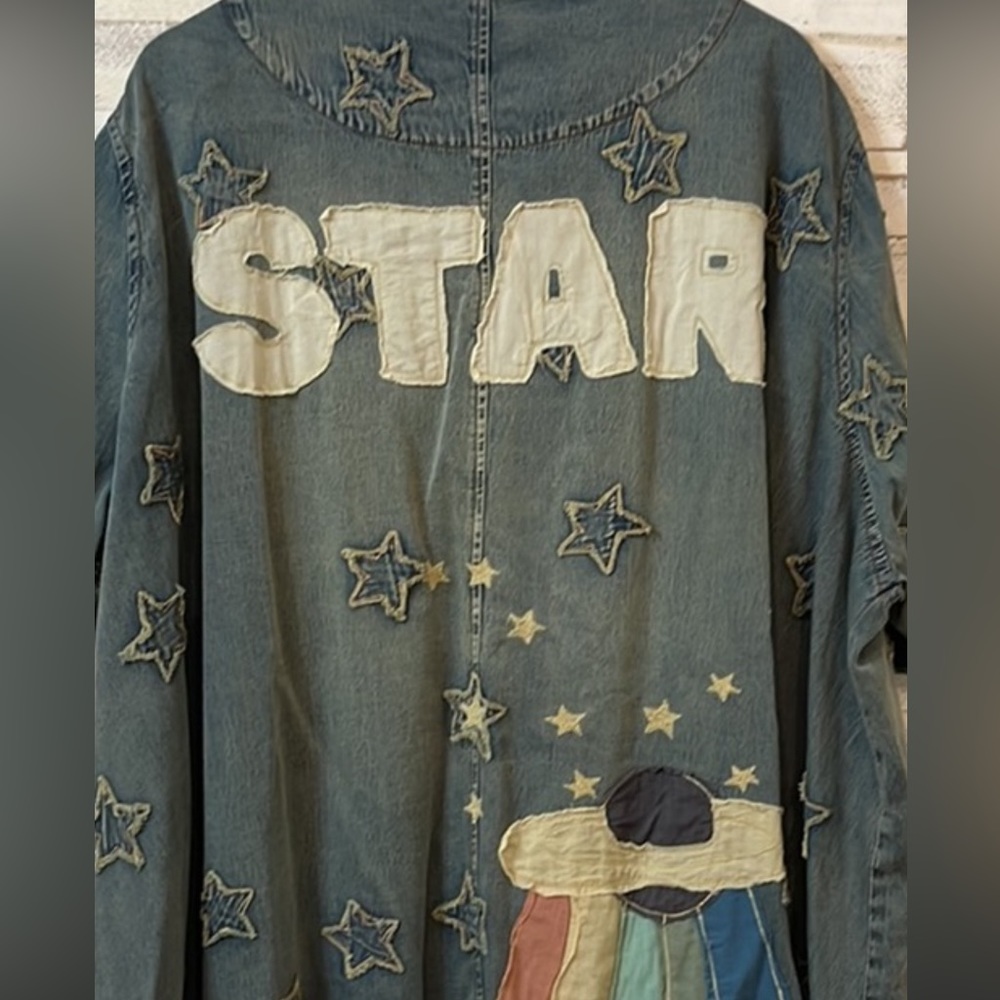 Magnolia pearl star child denim dress